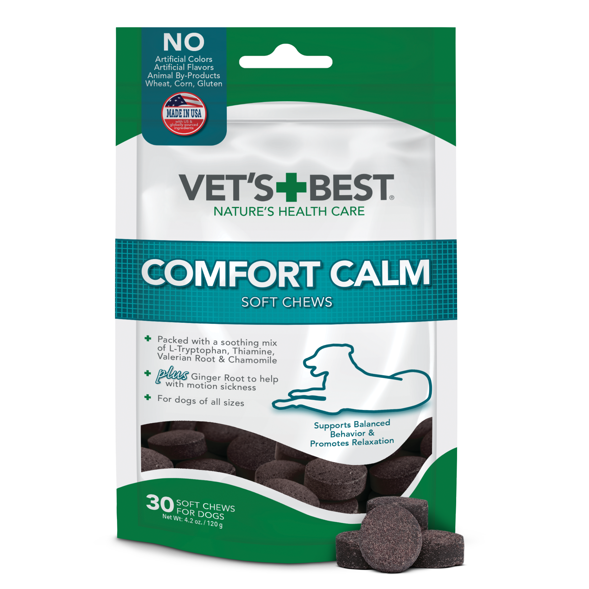 Vet's Best Comfort Calm Calming Soft Chews for Dogs