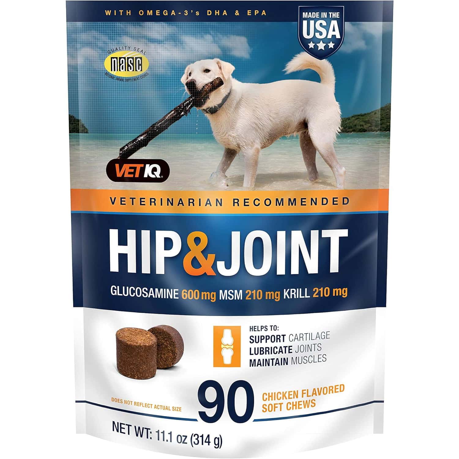 VetIQ Maximum Strength Hip & Joint Supplement for Dogs
