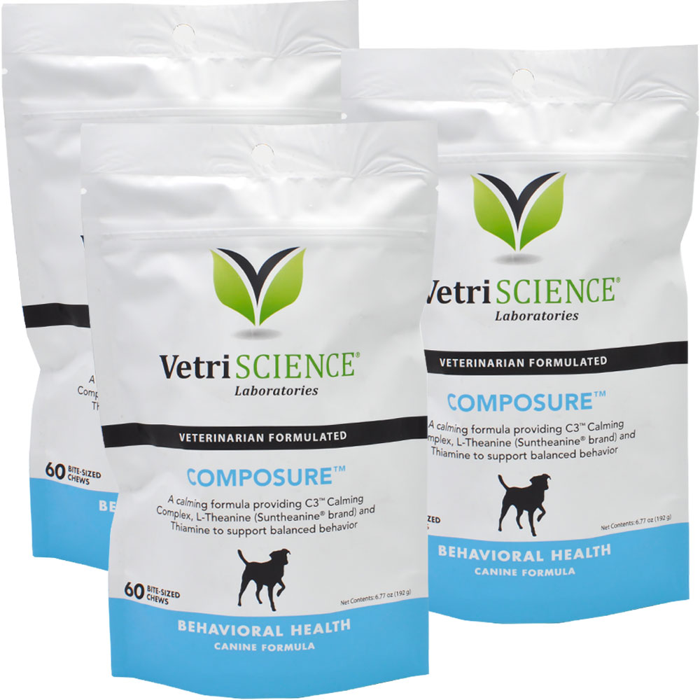 VetriScience Composure Behavioral Health Bite-Sized Chews for Dogs & Cats pet supplement