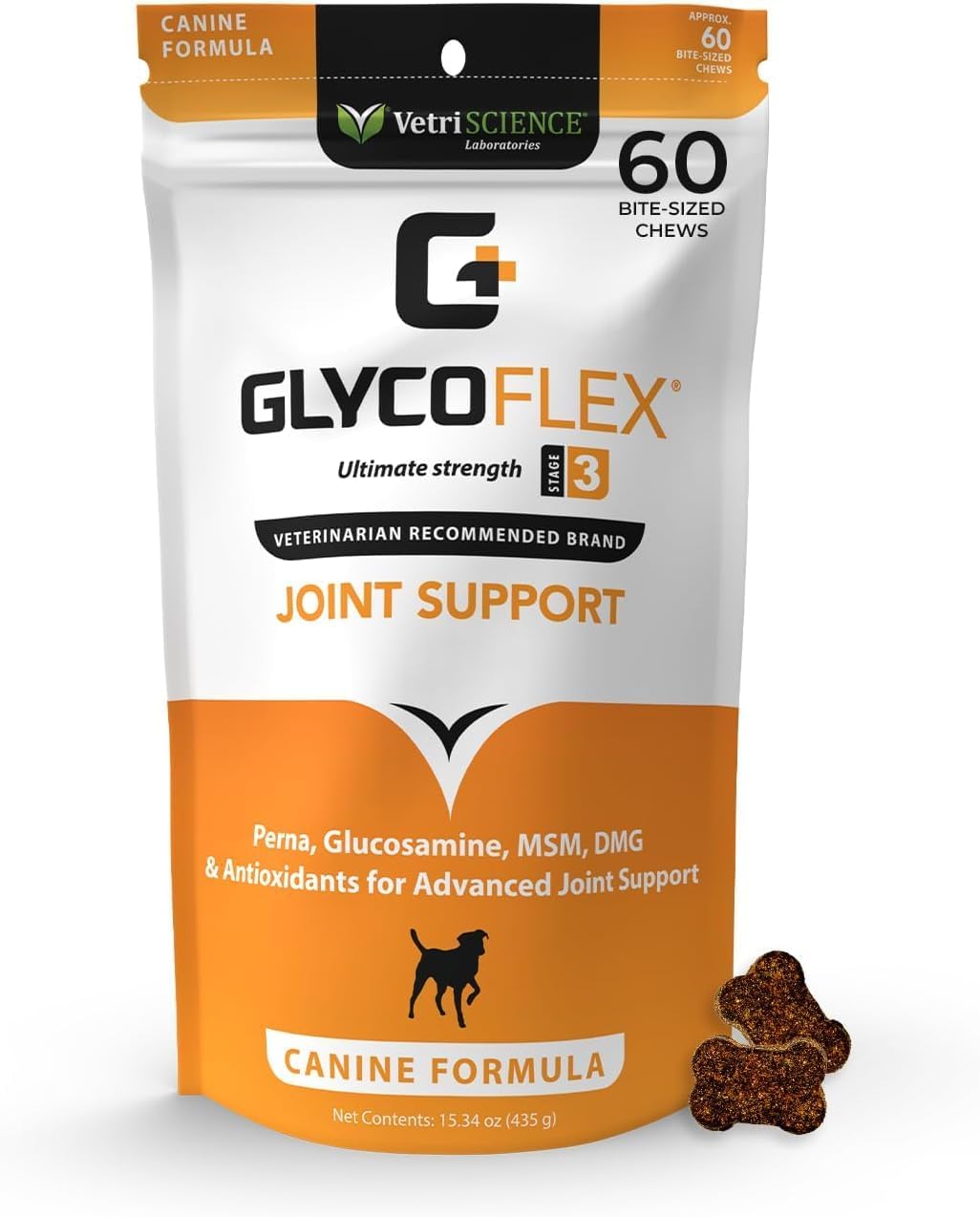 VetriScience Laboratories - GlycoFlex 3 Hip and Joint Supplement for Dogs - Advanced Joint Support for Senior Dogs