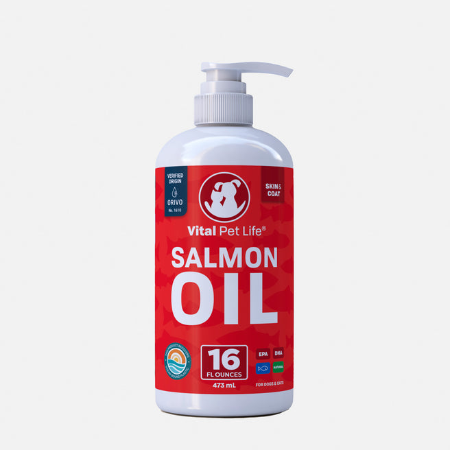 Vital Pet Life Wild Alaskan Salmon Oil for Dogs and Cats by Vital Pet Life