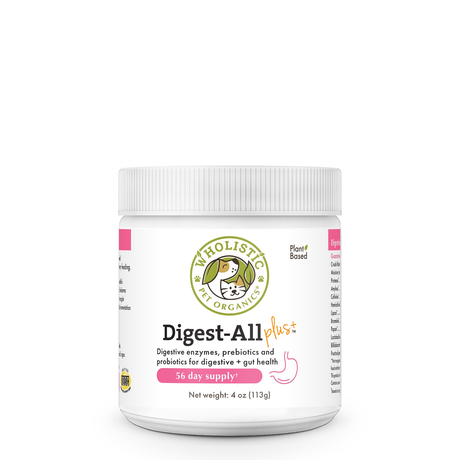 Wholistic Pet Organics Digest-All Plus Enzyme and Probiotic Supplement pet supplement
