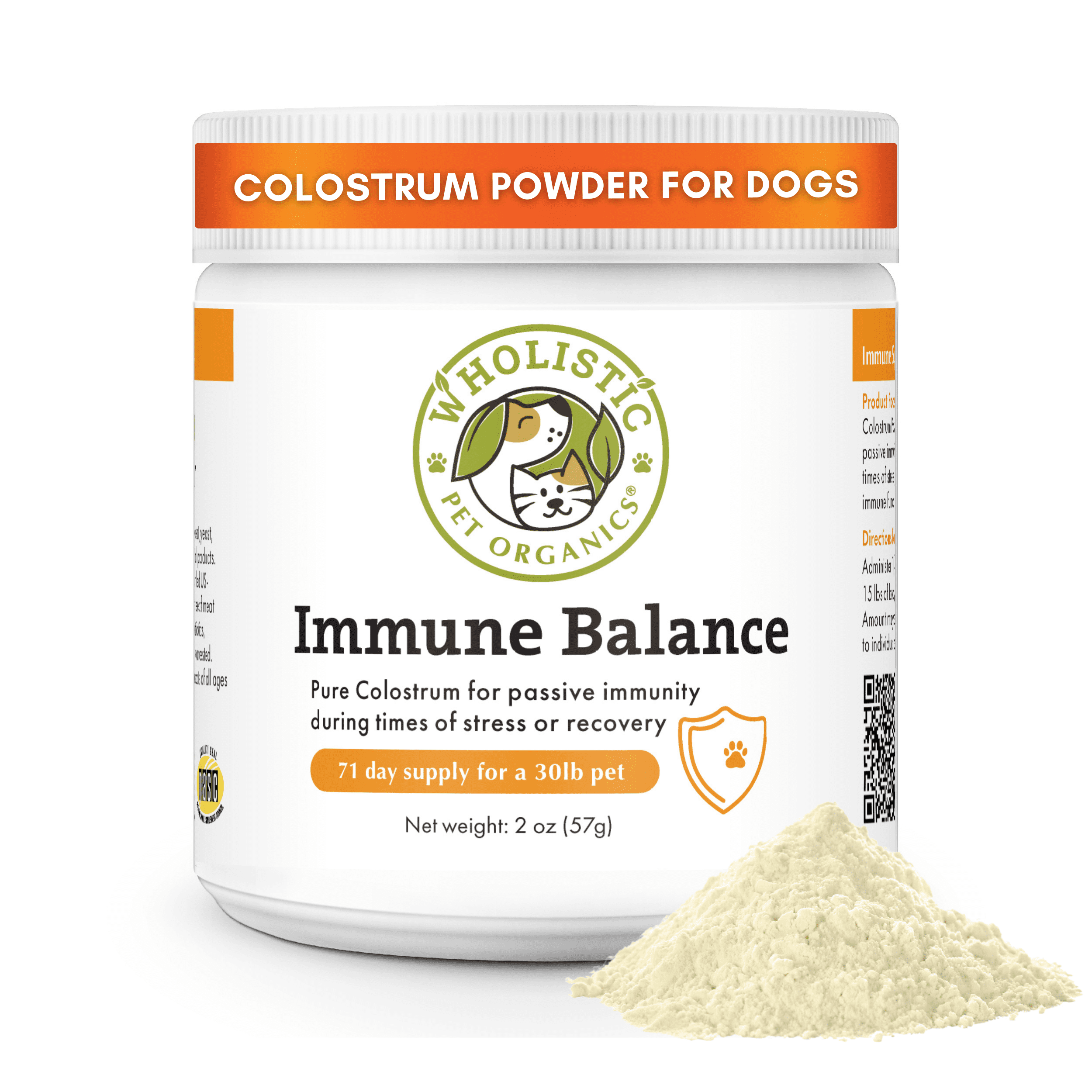 Wholistic Pet Organics Immune Support for Dogs pet supplement