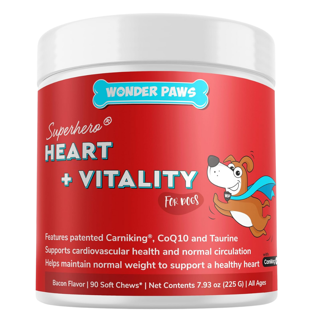 Wonder Paws Cardio Support Soft Chews Supplement for Dogs, 90 count pet supplement