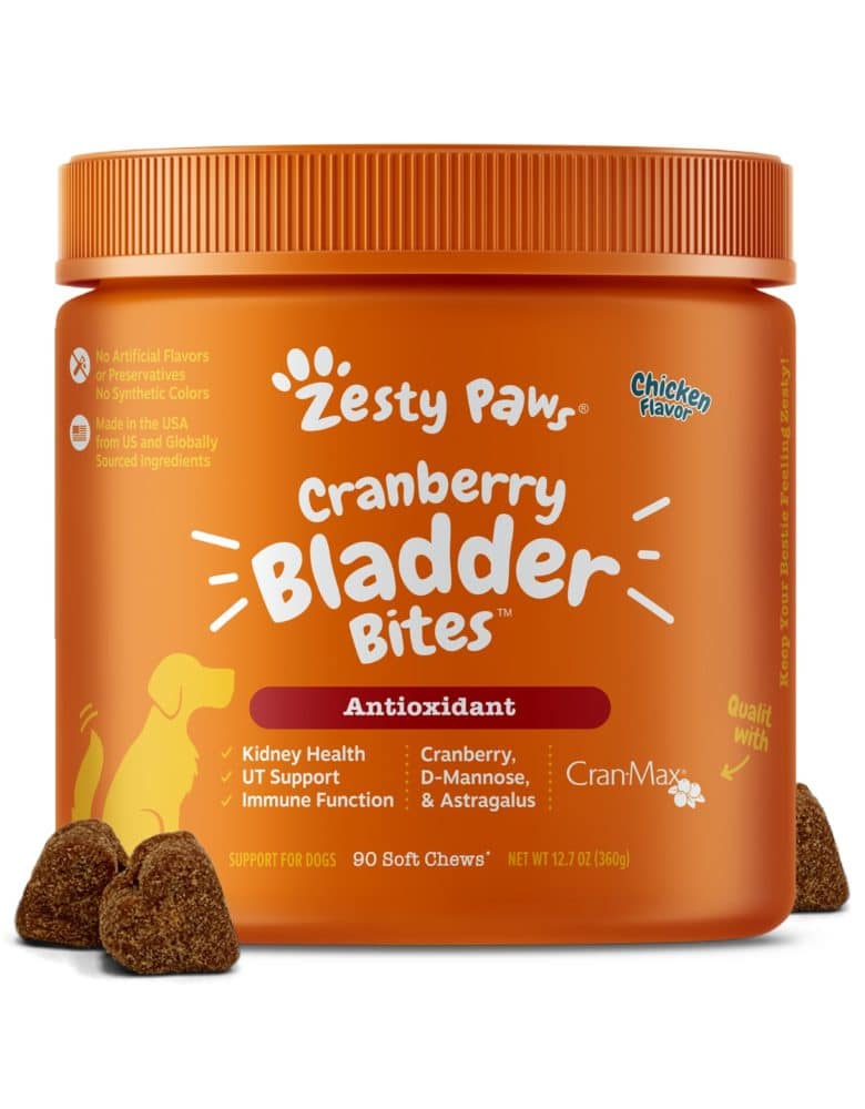 Zesty Paws Cranberry Bladder Bites for Dogs
