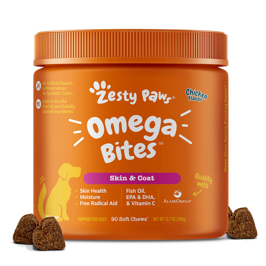 Zesty Paws Omega Bites Skin & Coat
