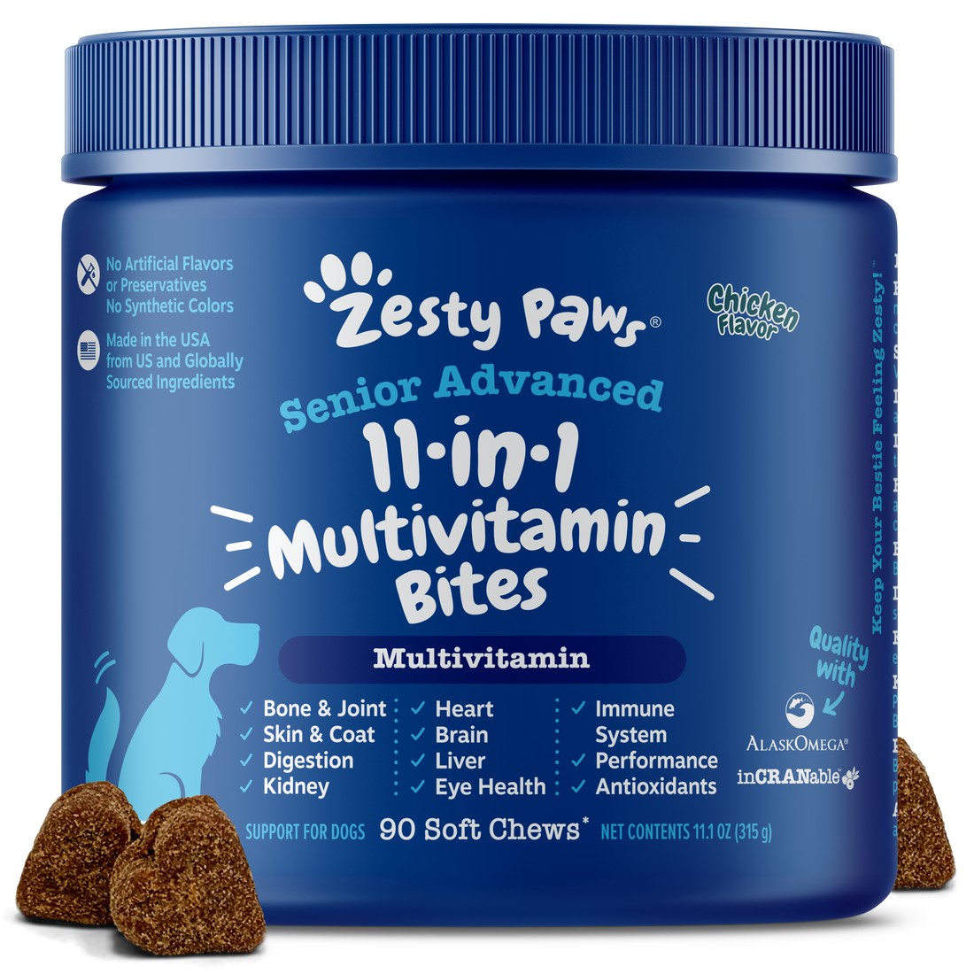 Zesty Paws Senior Advanced Multifunctional Supplement for Dogs by Zesty Paws