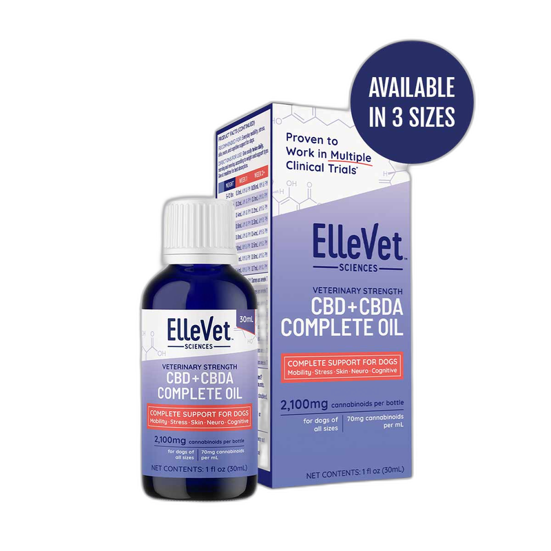ElleVet Sciences CBD+CBDA Oil for Dogs pet supplement