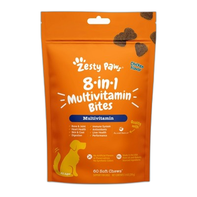 Zesty Paws Core Elements 8-in-1 Bites Multivitamin for Dogs pet supplement
