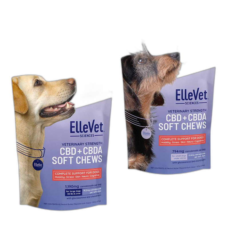ElleVet Sciences CBD+CBDA Soft Chews for Dogs
