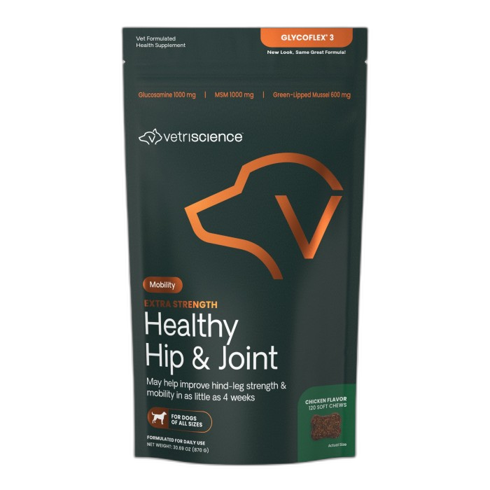 VetriScience GlycoFlex 3 Hip & Joint Support for Dogs