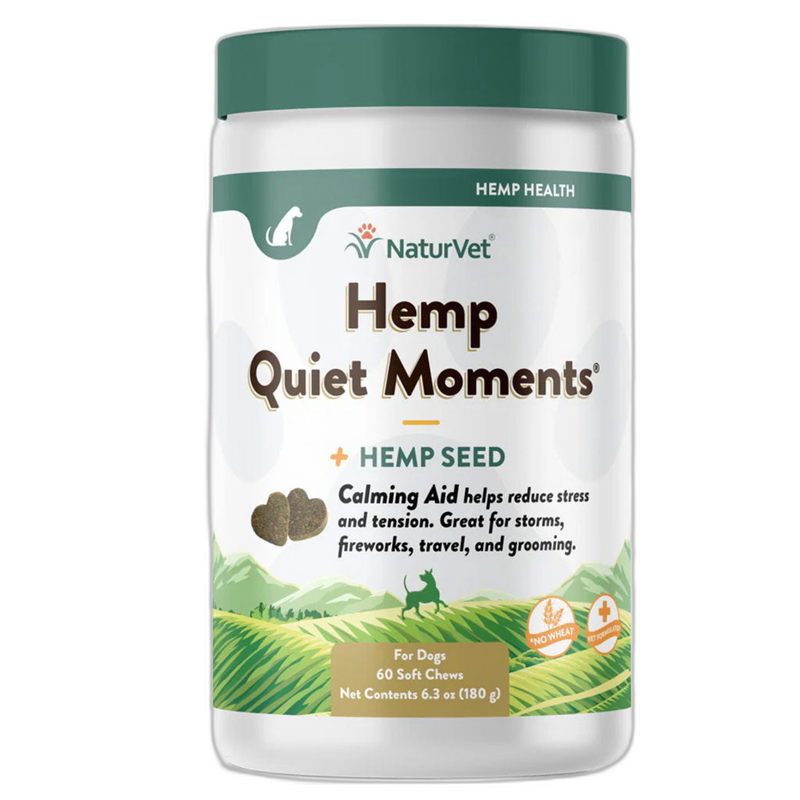 NaturVet Hemp Quiet Moments Calming Aid Plus Hemp Seed