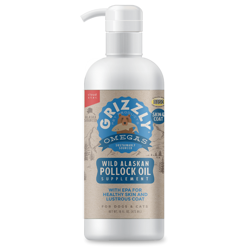 Grizzly Pollock Oil Supplement for Dogs & Cats pet supplement