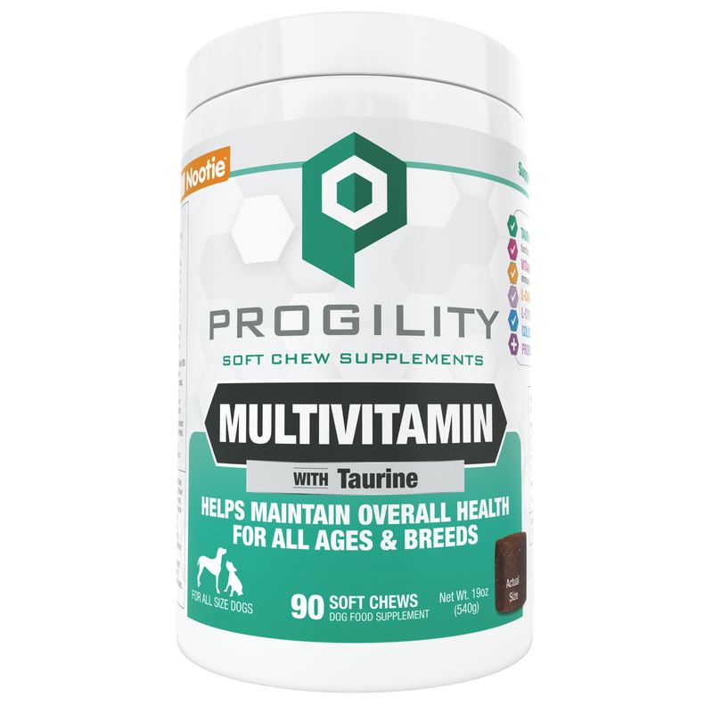 Progility Multivitamin with Taurine Soft Chew Supplement for Dogs