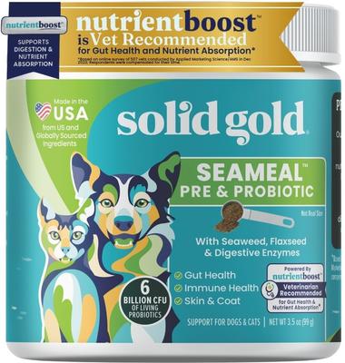 Solid Gold SeaMeal for Dogs & Cats, 8-in-1 Nutritional Supplement Powder pet supplement