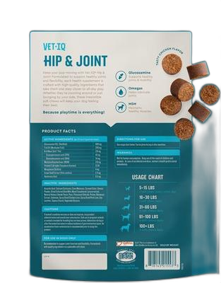 VetIQ Hip & Joint Soft Chew Joint Supplement for Dogs