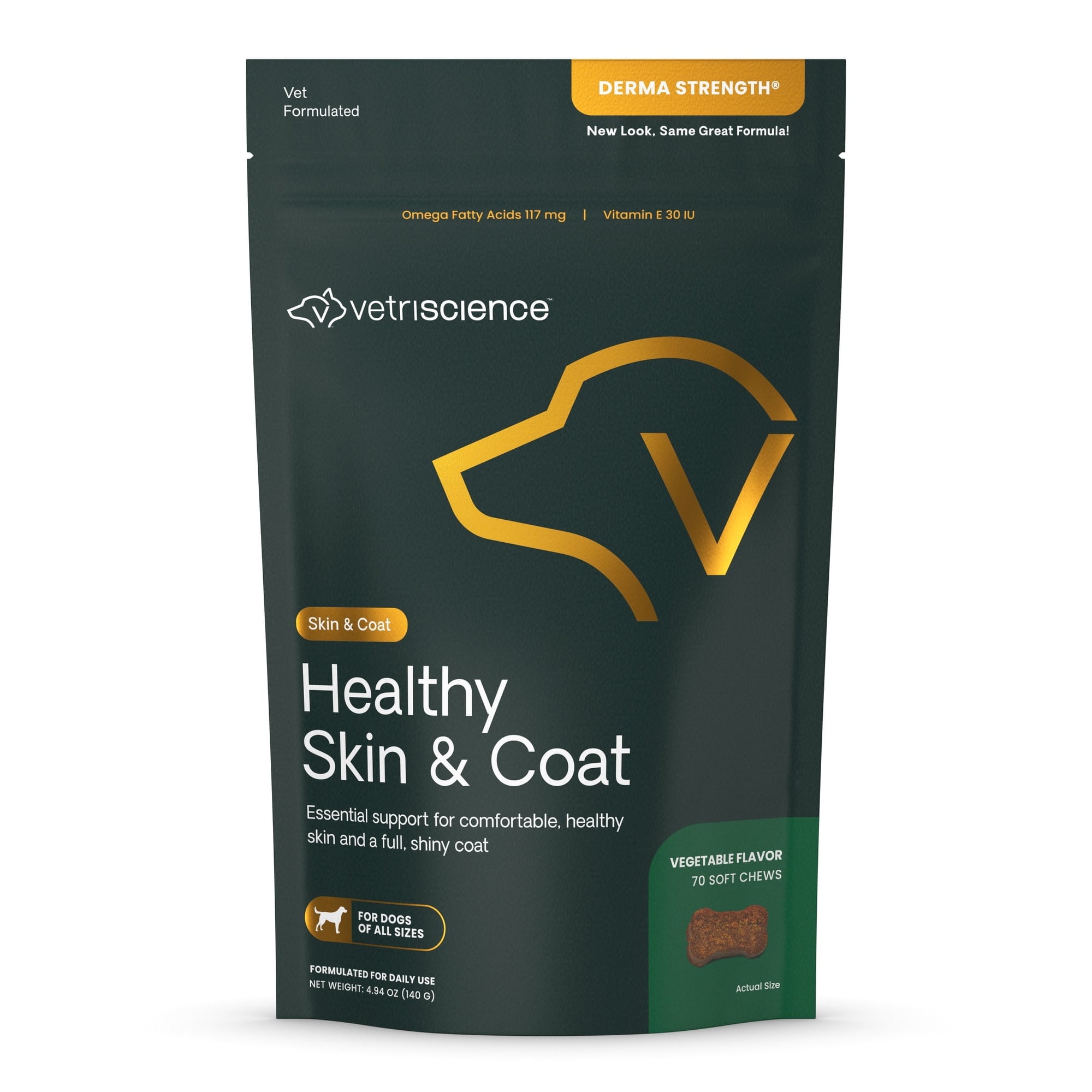 VetriScience Derma Strength Skin & Coat Support for Dogs by VetriScience
