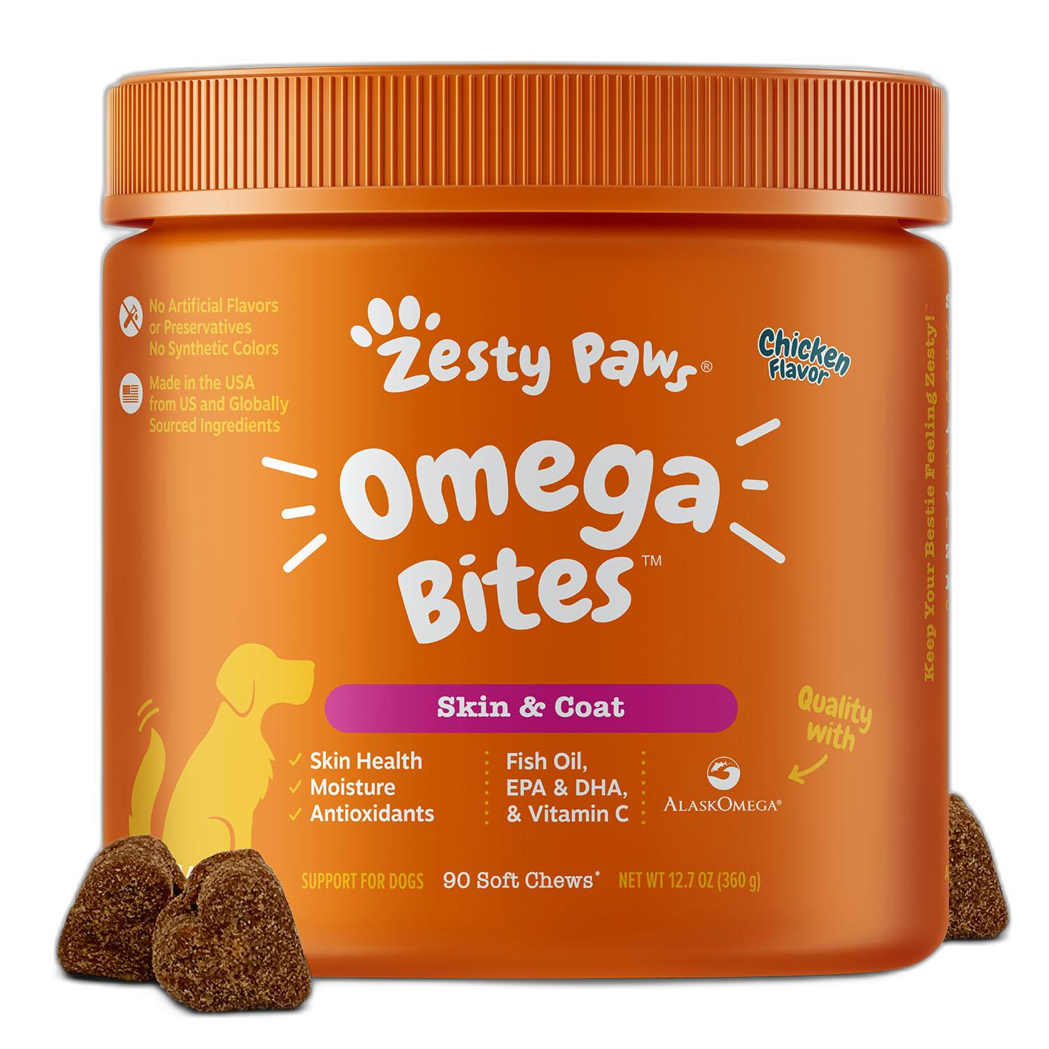 Zesty Paws Calming Bites for Dogs with Suntheanine and Melatonin